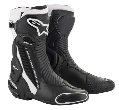 アルパインスターズ SMX PLUS V2 BOOT レーシング ブーツ ブラック/ホワイト 40/25.5cm 靴 軽量 レース アルパイン_画像1