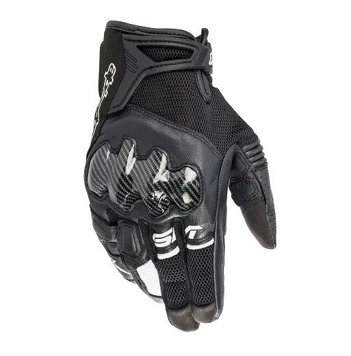 アルパインスターズ SMX-R GLOVE グローブ ブラック/ホワイト XL バイク ツーリング メッシュ 手袋 スマホ対応