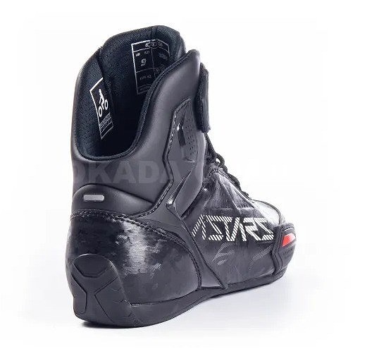 アルパインスターズ FASTER 3 SHOE ブラック/グレー/カモレッド/フロー US10.5/28cm バイク ツーリング 靴 くつ 軽量_画像7