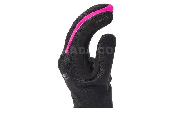 GLOBE EVO WOMAN オールシーズングローブ ブラック フロー ピンク Sサイズ 女性用 バイク ツーリング 手袋 スマホ対応 レディース_画像5