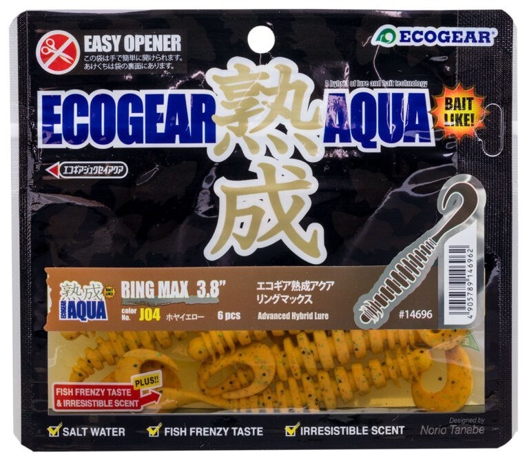 エコギア 熟成アクア リングマックス J02 赤イソメ 3.8インチ 6個入 仕掛け 疑似餌 ルアー ワーム 釣り つり_画像2