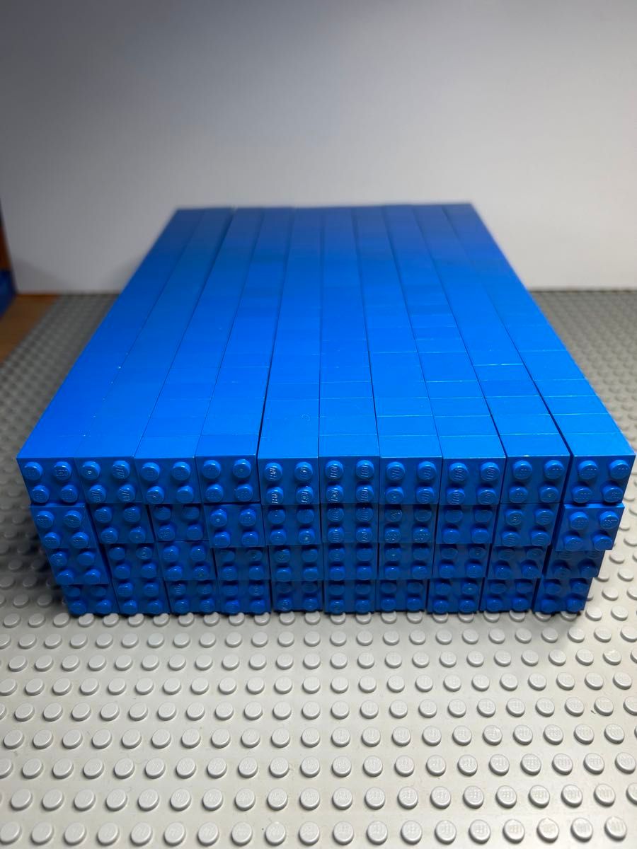 LEGO レゴブロック　バケツ　基本パーツ青色ブルーセット
