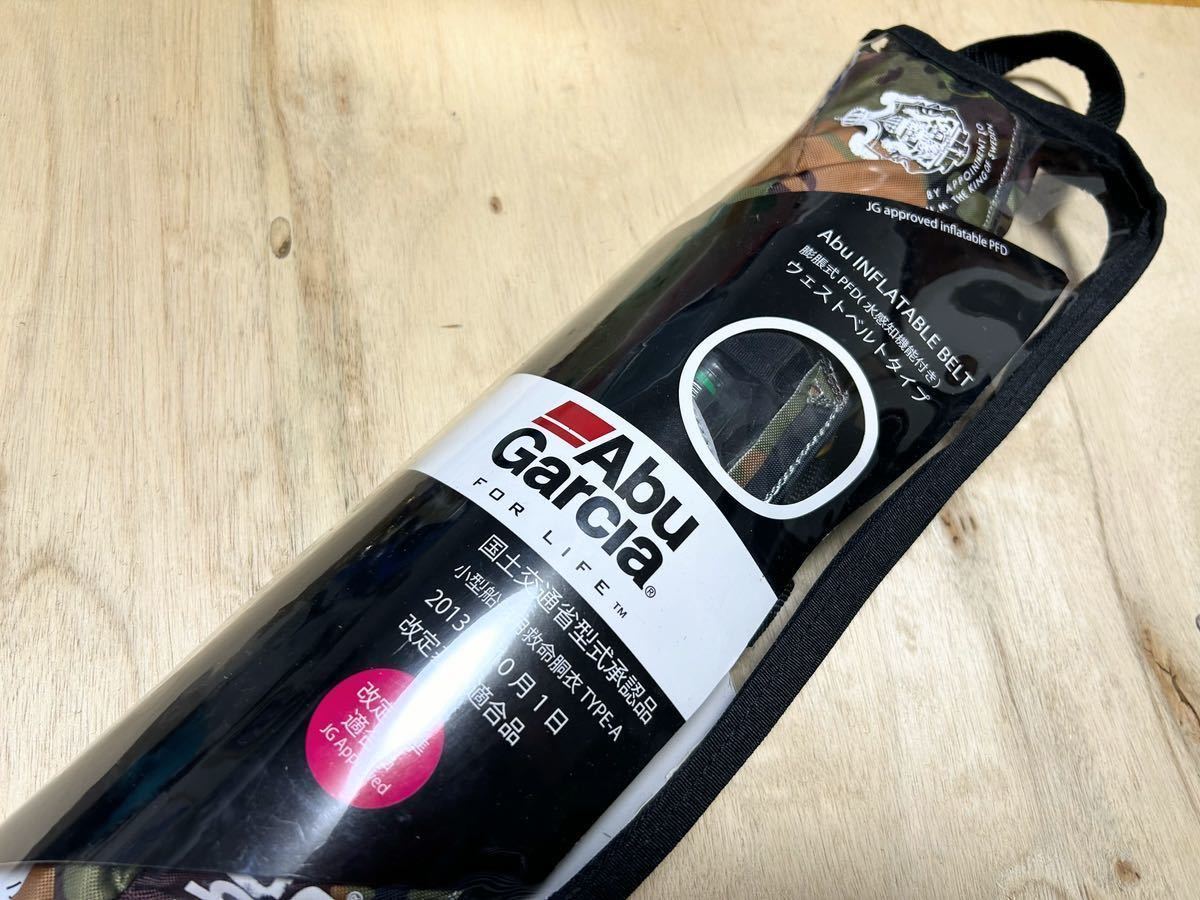 アブガルシア インフレータブルベルト カモ Abu Garcia Inflatable Belt Camo ライフジャケット フローティングベスト 膨張式 桜マーク_画像1