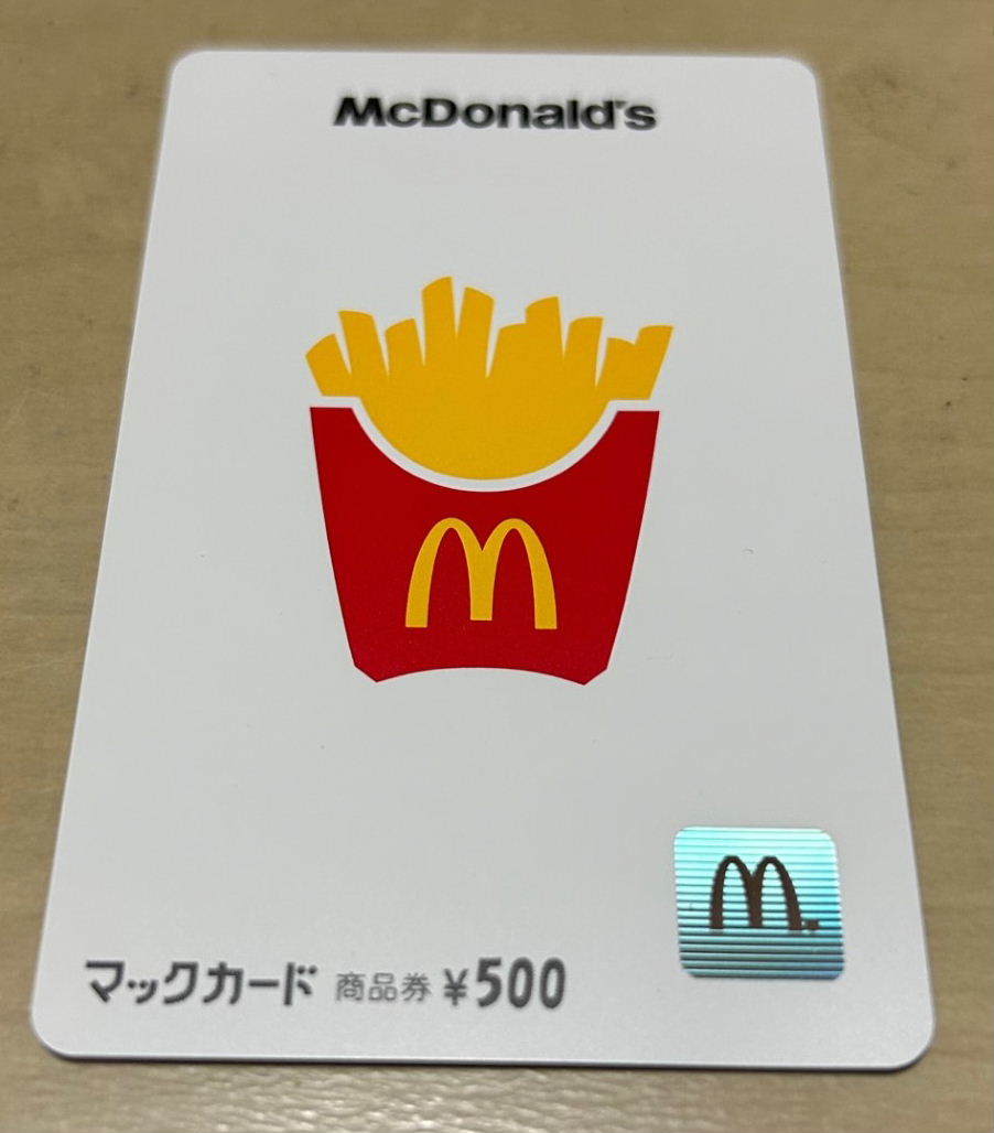  Mac карта 500 иен 