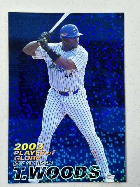 *2004 Calbee Professional Baseball chip s[ Woods ] G-08 PLAYER of GLORY card Yokohama Bay Star z*