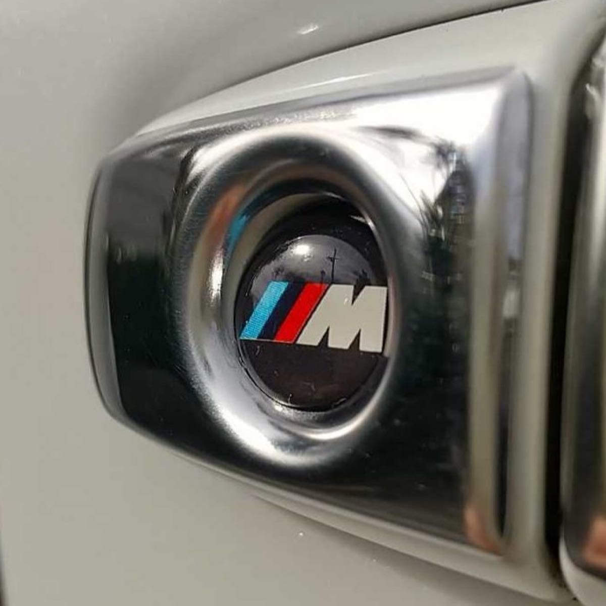 2個セット BMW Mスポーツ BMW ビーエムダブリュー 3Dクリスタルエンブレム 14mm 鍵穴マーク 鍵穴隠し キーレス　e