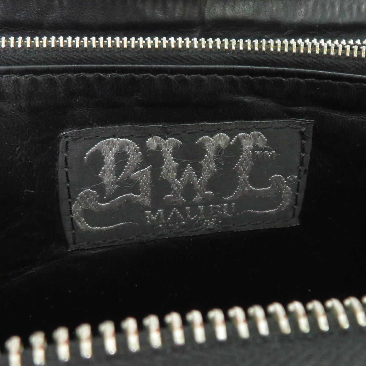 美品 Bill Wall Leather ビルウォールレザー BWL ロゴプレート シャークスキン レザー ラウンドファスナー ロング ウォレット 長財布 46245_画像7