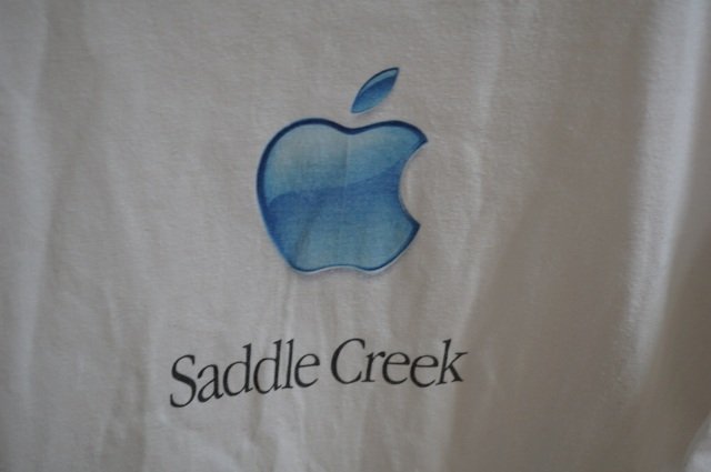 ★★★ヴィンテージ APPLE SADDLE CREEK Tシャツ / HANES XL 企業系_画像4