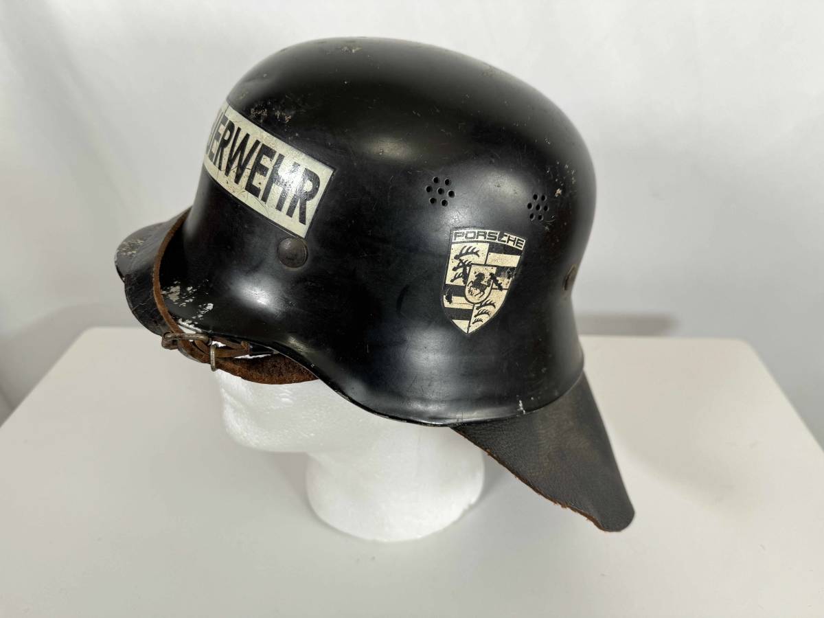  the truth thing 1950 period? Porsche factory fire fighting . helmet Germany army type factory fire fighting fire -vea- secondhand goods discharge goods 