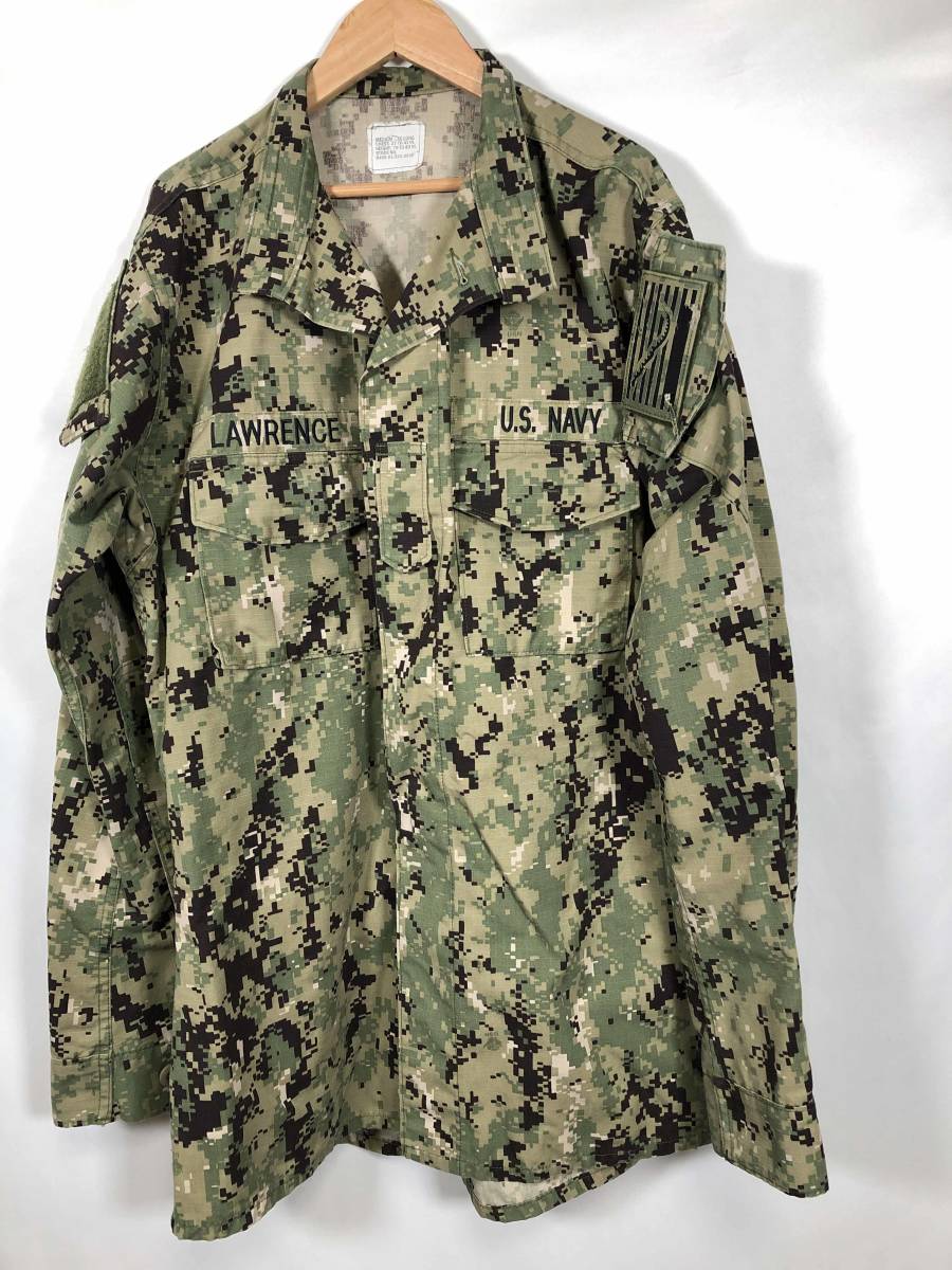 実物　アメリカ海軍　NWU Type III 現用迷彩　デジタル迷彩　ジャケット　パンツ　複数出品　中古品　放出品　A