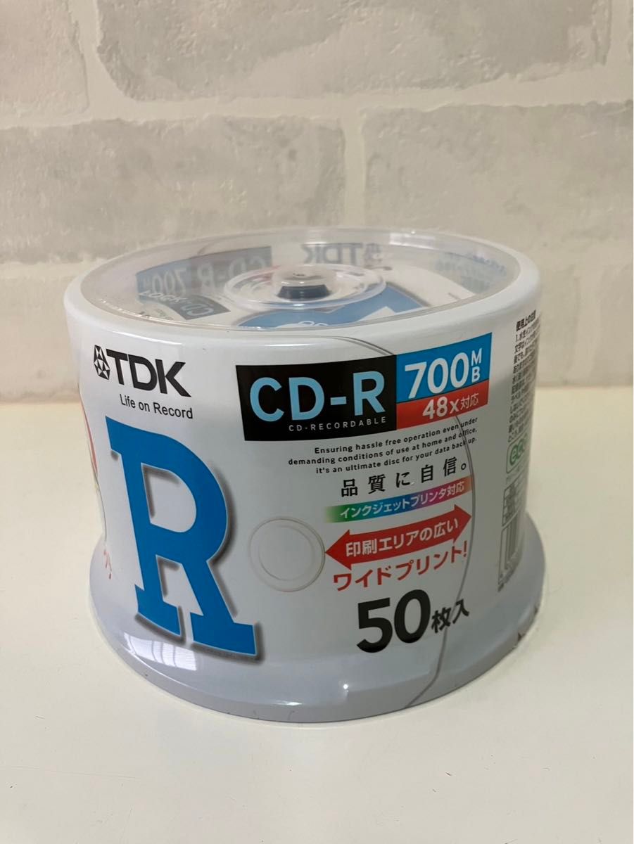 【美品】TDK CD-R 50枚パック　48倍速対応
