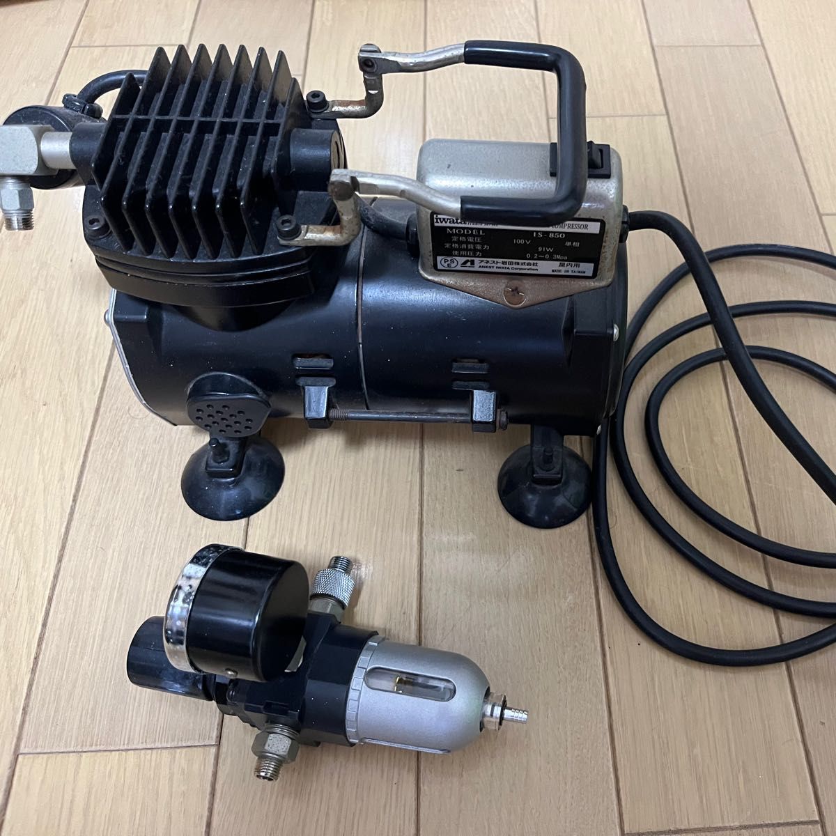 アネスト岩田 IS-850 中古 エアテックス エアーコンプレッサー アネスト岩田 IS-850 中古 エアテックス エアーコンプレッサー