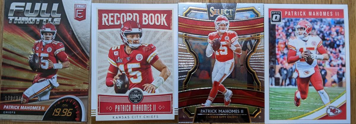 Patrick Mahomes 4枚セット　2018 Donruss OPtic_画像1