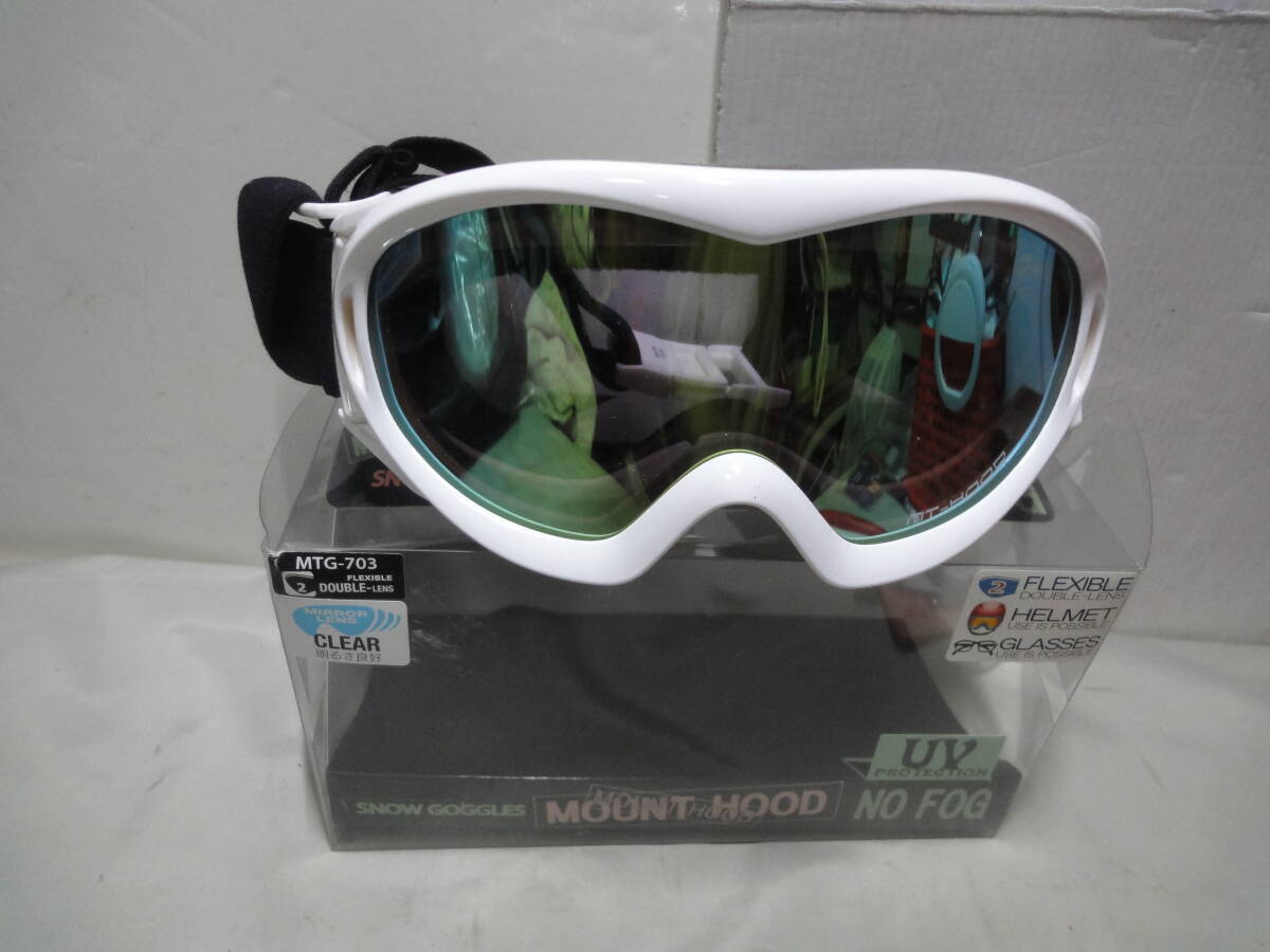 【YAMATO OPTICAL MOUNT HODD SNOW GOGGLES NO FOG UV PROTECTION MTG-703 FLEXIBLE DOUBLE-LENS スノーゴーグル】_画像1