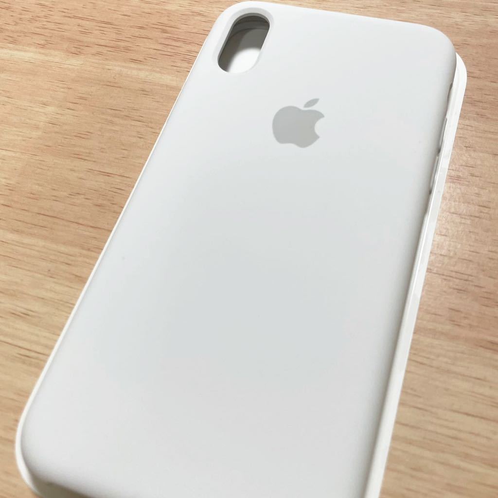 ★新品★Apple アップル 純正 iPhone X / XS シリコンケース・ホワイト　　52B⑨_画像4