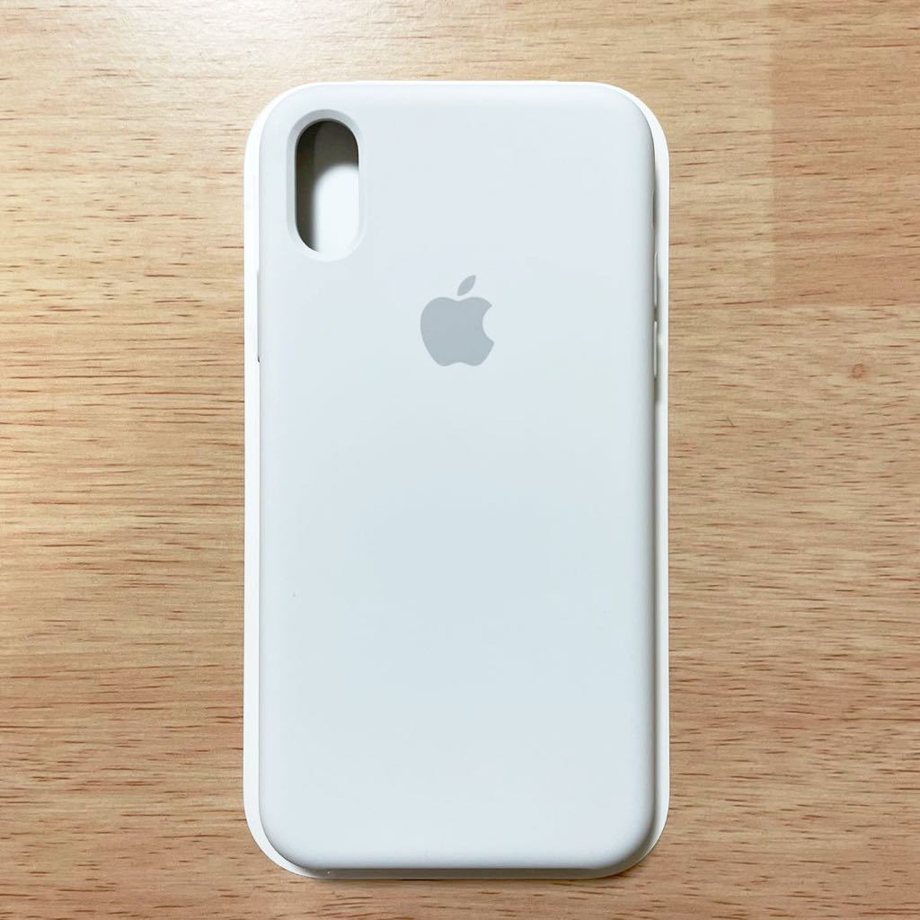 ★新品★Apple アップル 純正 iPhone X / XS シリコンケース・ホワイト　　52B⑨_画像3