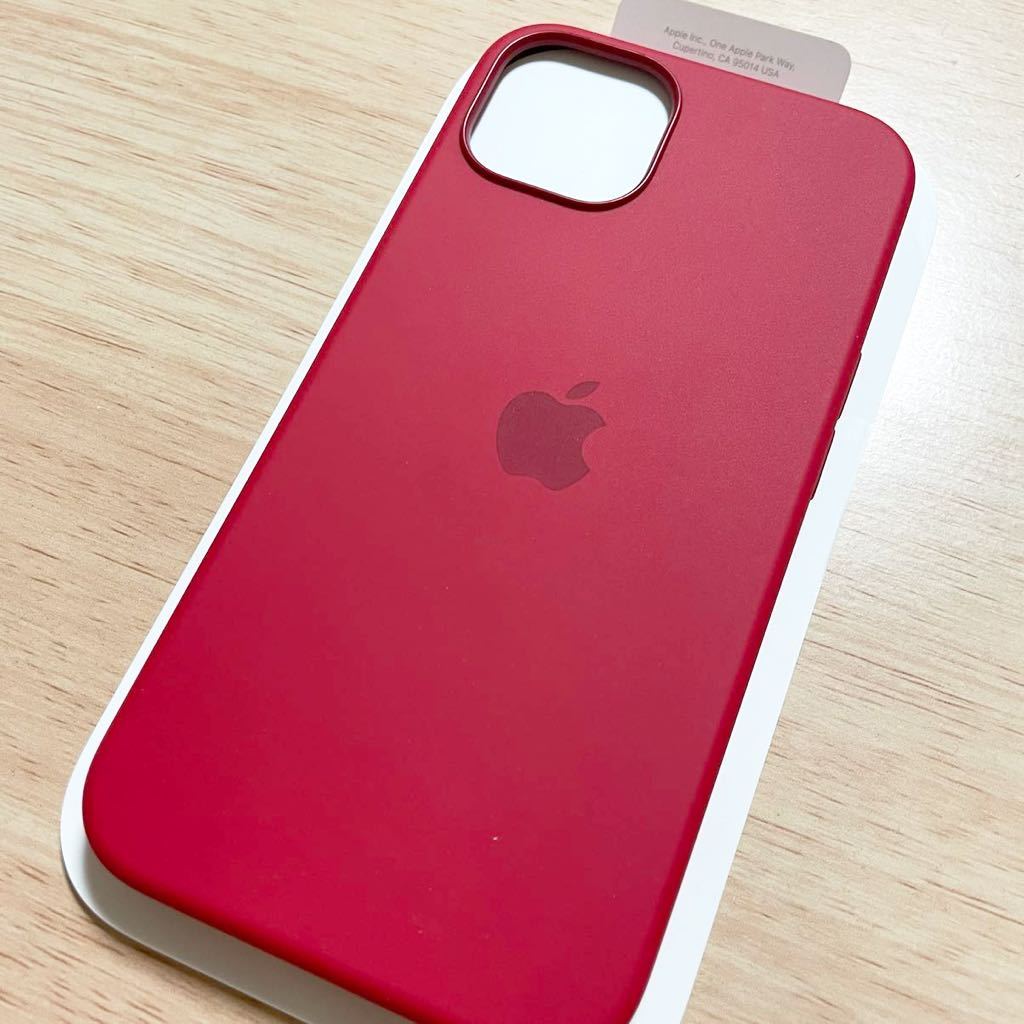 ★新品★ Apple アップル 純正 iPhone 13 シリコンケース・レッド 262B②_画像4