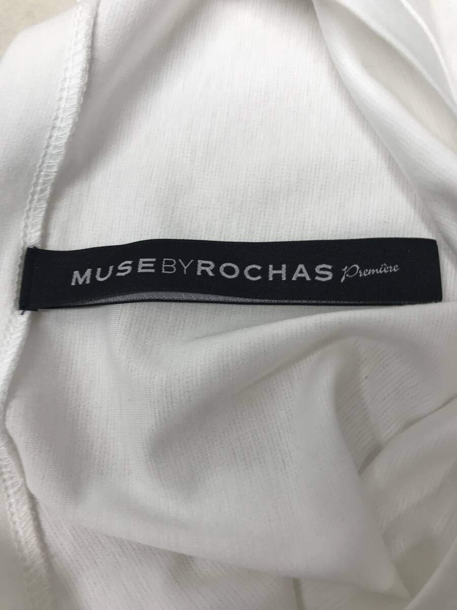 MUSEBYROCHAS レリアン トップス 半袖チュニック レディース サイズ13 ホワイト[WT-1715]_画像5