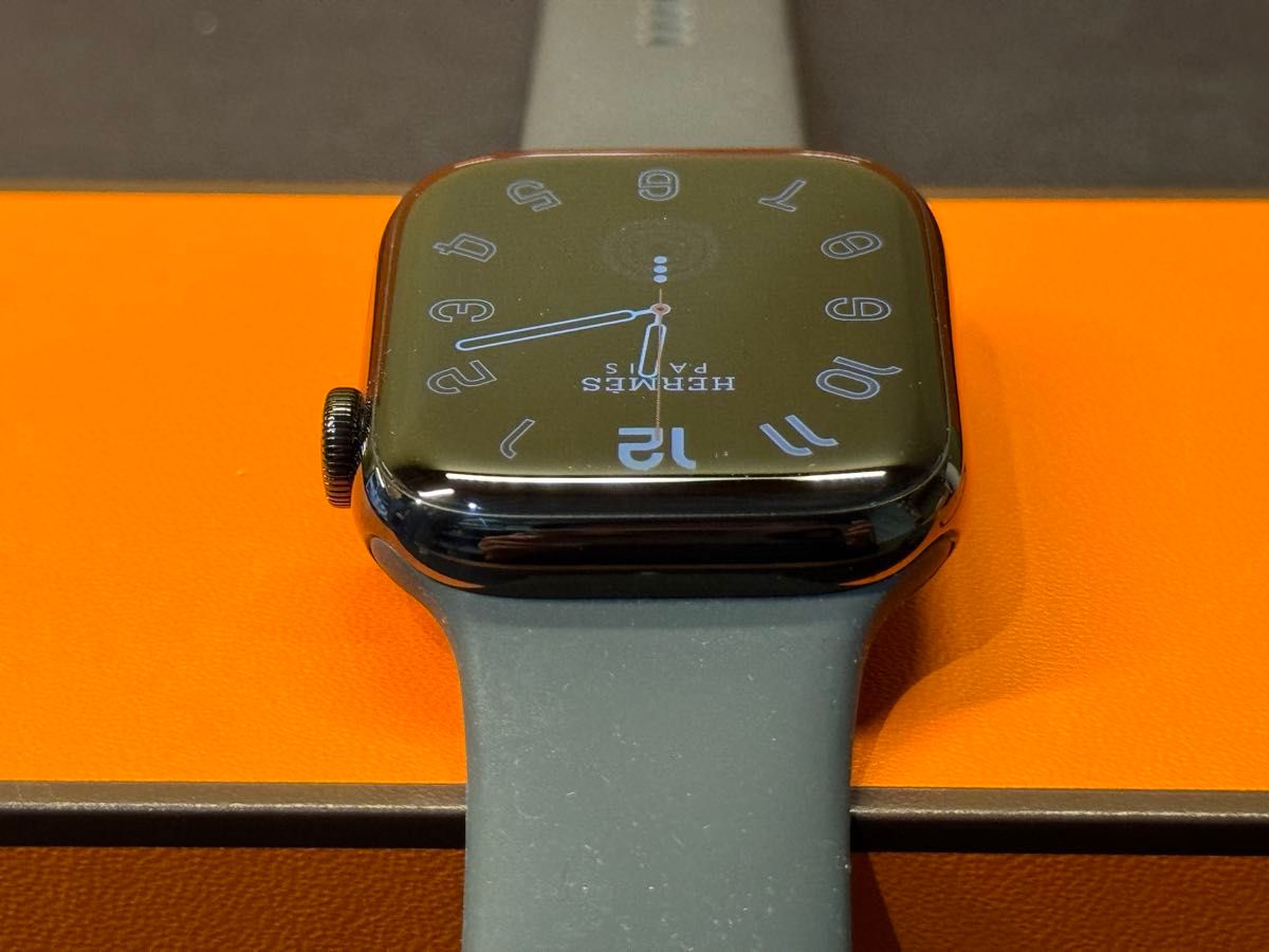 美品 Apple Watch series8 HERMES 45mm アップルウォッチ エルメス 黒 シリーズ8 381