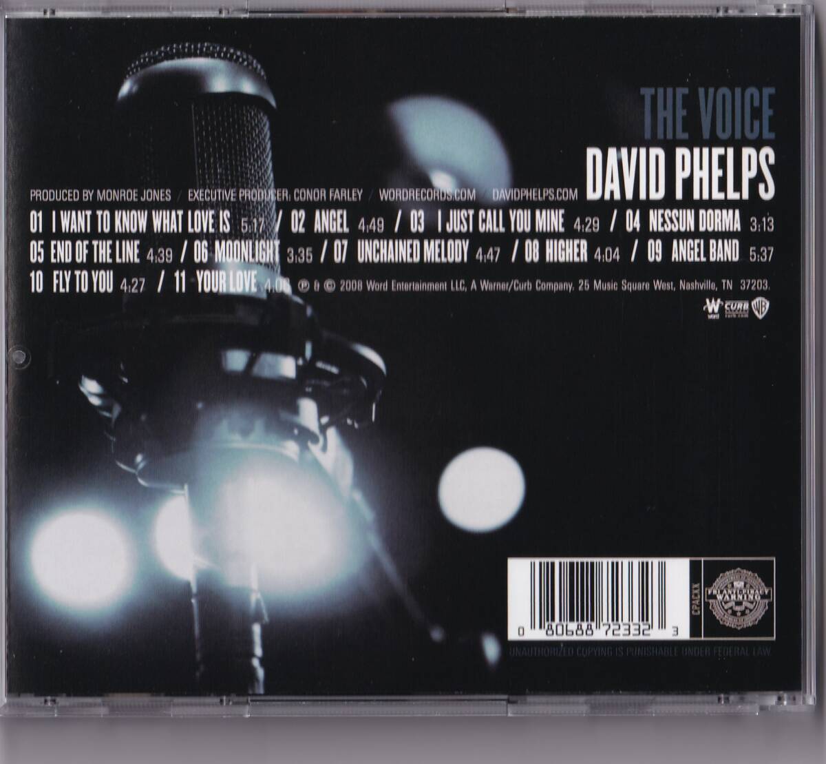 【AOR】DAVID PHELPS／THE VOICE　デヴィッド・フェルプス◆ＣＣＭ_画像2