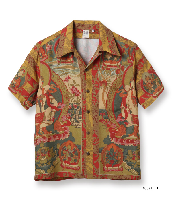 SUN SURF　S　MANDALA　SS38711　曼荼羅　サンサーフ　和柄　アロハシャツ　Hawaiian shirt　SPECIAL EDITION　曼陀羅　マンダラ　JAPAN_画像2