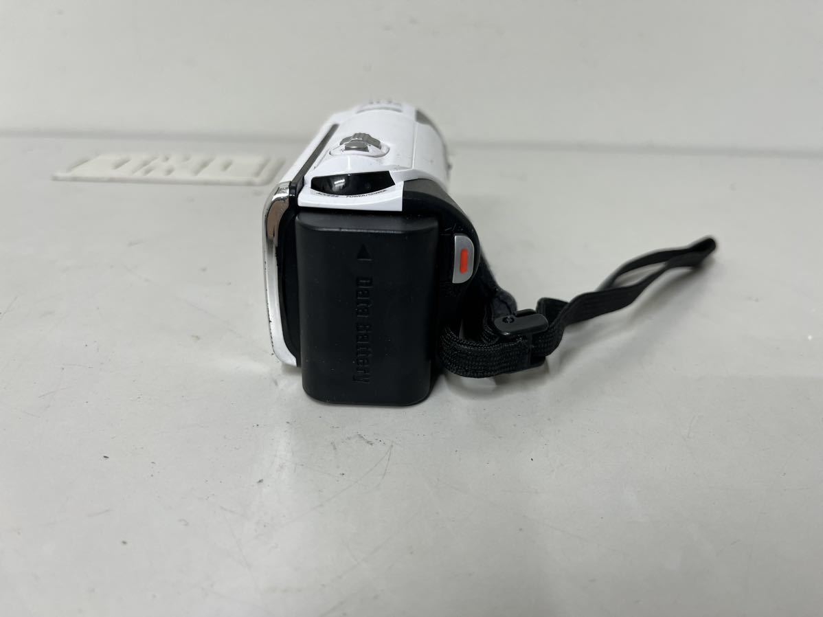 中古 カメラ JVC ケンウッド ビクター Everio エブリオ GZ-E140-W ビデオカメラ FULL HD 40X OPTICAL ZOOM ※動作未確認 _画像4