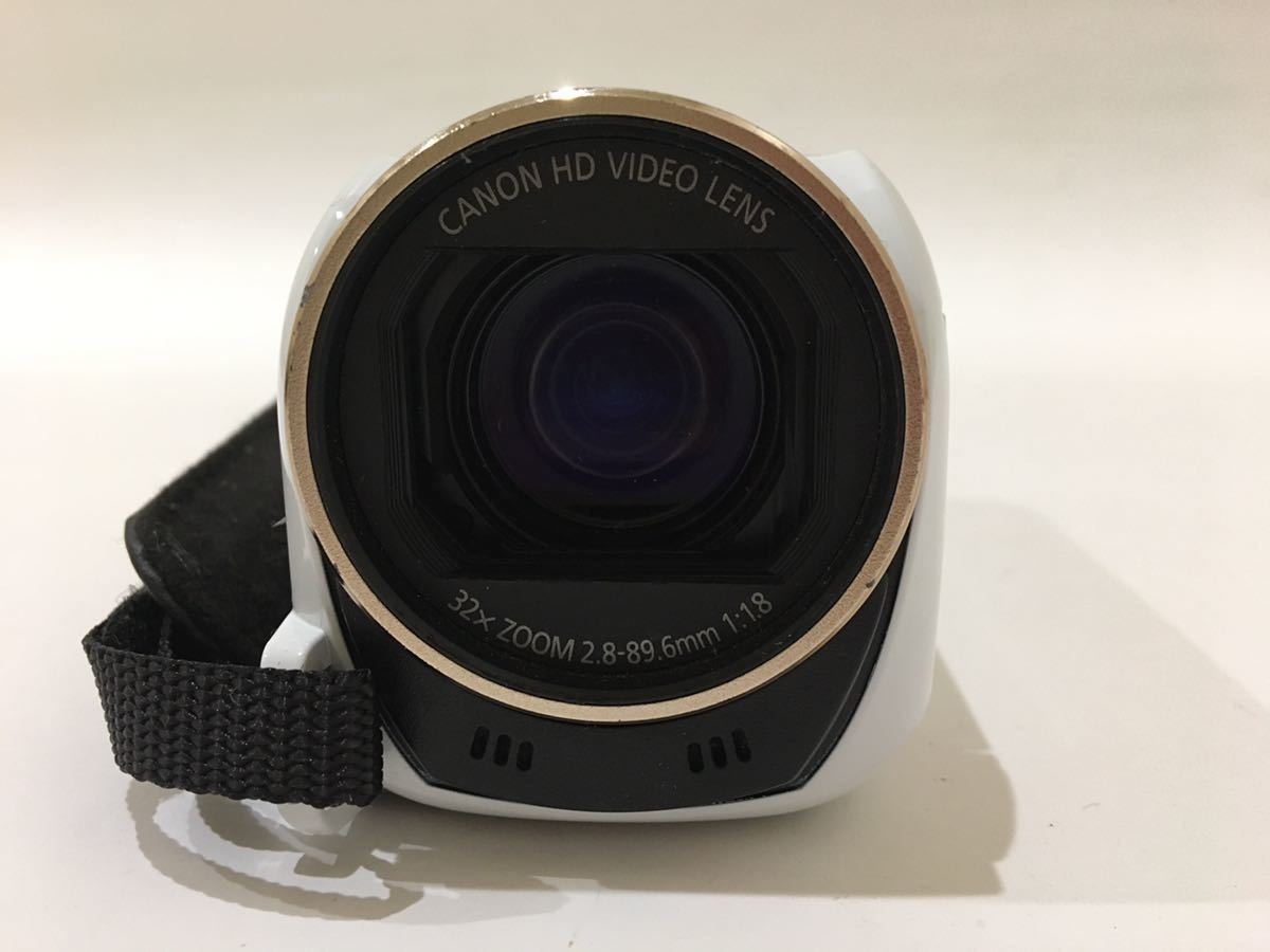 概ね美品　Canon　キャノン　ビデオカメラ　iVIS HF R52　ホワイト　白　a10b10dd30_画像3