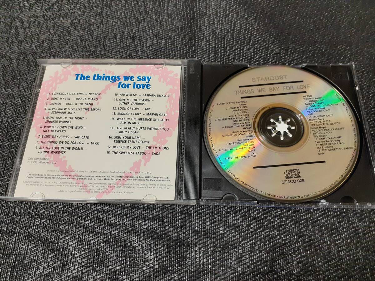 J6763【CD】Barbara Dickson、Sade、他 / The Things We Say For Love_画像2