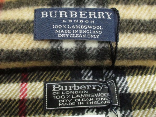 1673 未使用 タグ付き BURBERRY LONDON バーバリー ロンドン ノバチェック マフラー 2点/ブランド レディース メンズ ラムズウール100%_画像5