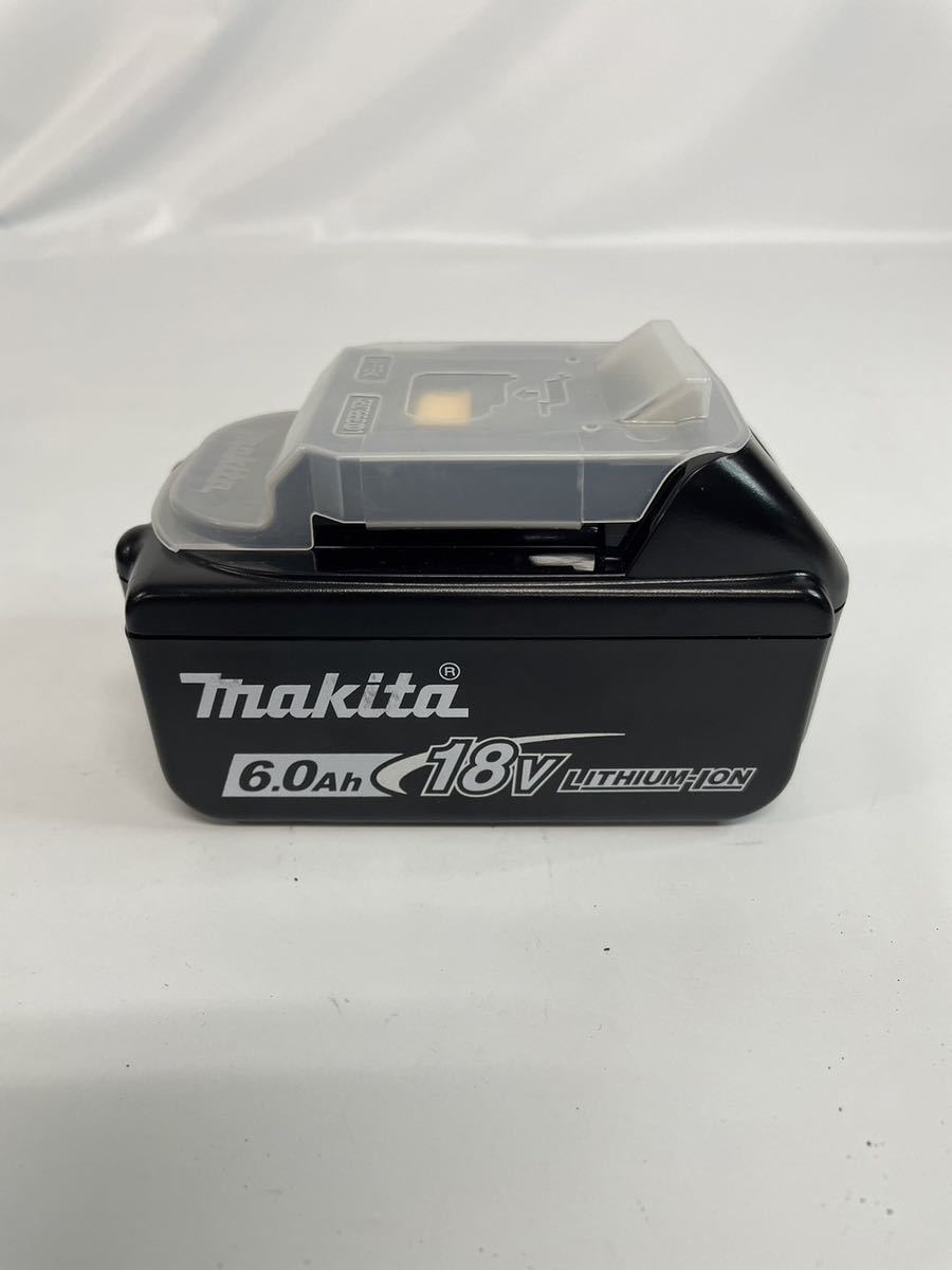 makita マキタ 6.0Ah 18V LITHIUM-ION バッテリBL1860B 動作確認のため1回だけ充電済_画像1