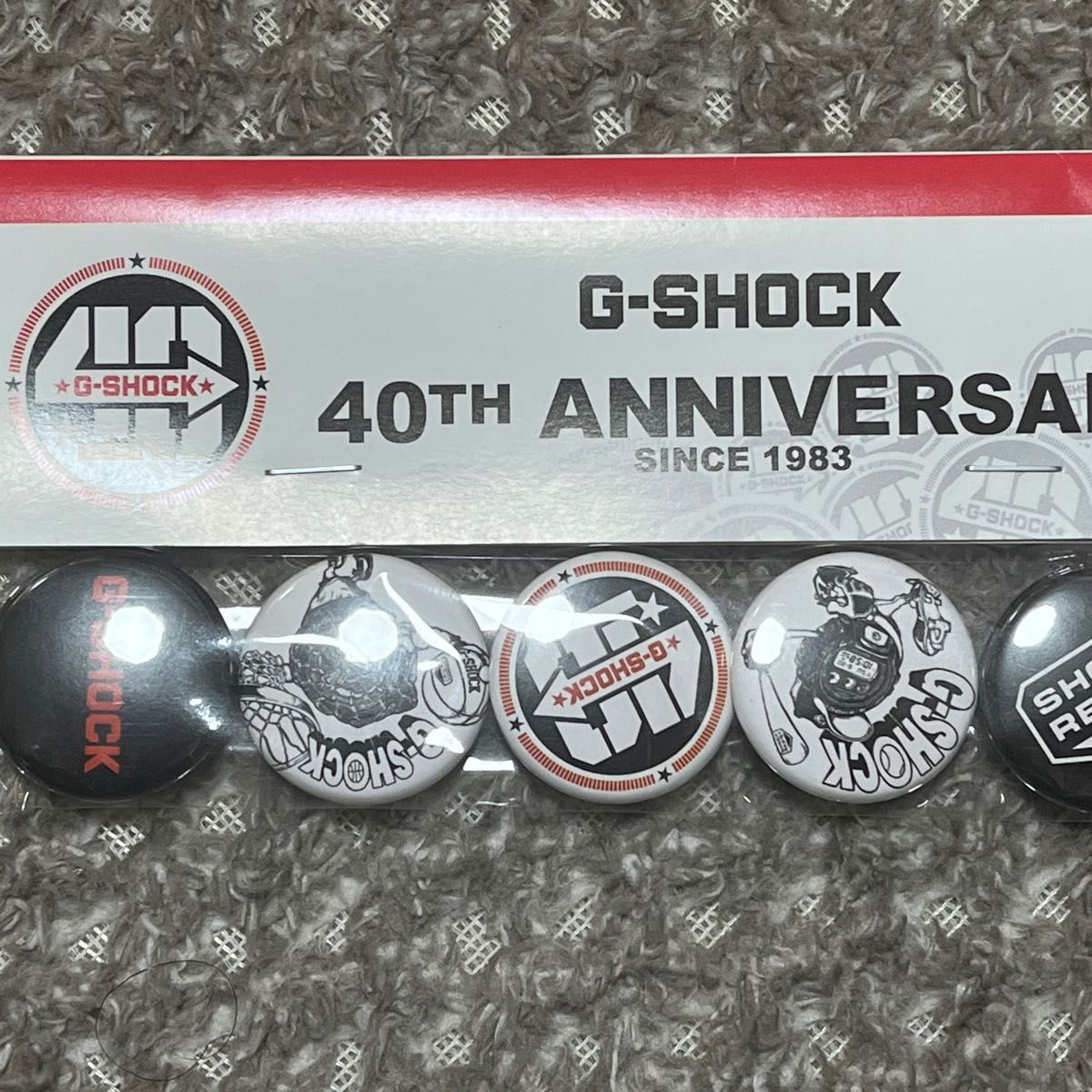 G-SHOCK 40th  Anniversary 缶バッジ 非売品 CASIO カシオ ノベルティ G-SHOCK