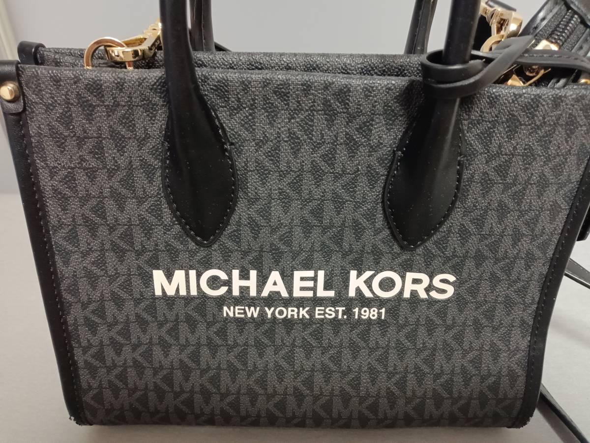 MICHAEL KORS トートバッグ 35F2G7ZC5B BLACK マイケルコース ミニバッグ 美品_画像3