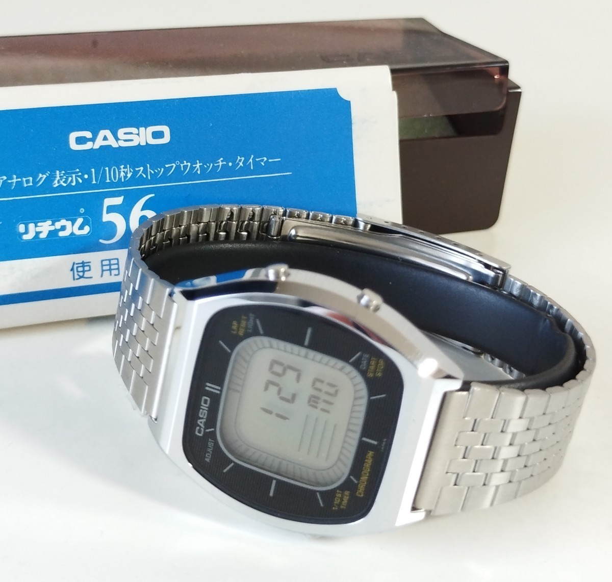 デッドストック　CASIO　カシオ　タイムショック　 クロノグラフ　腕時計　アラーム　デジタル　ジャンク　クロノグラフ　カシオトロン　_画像1