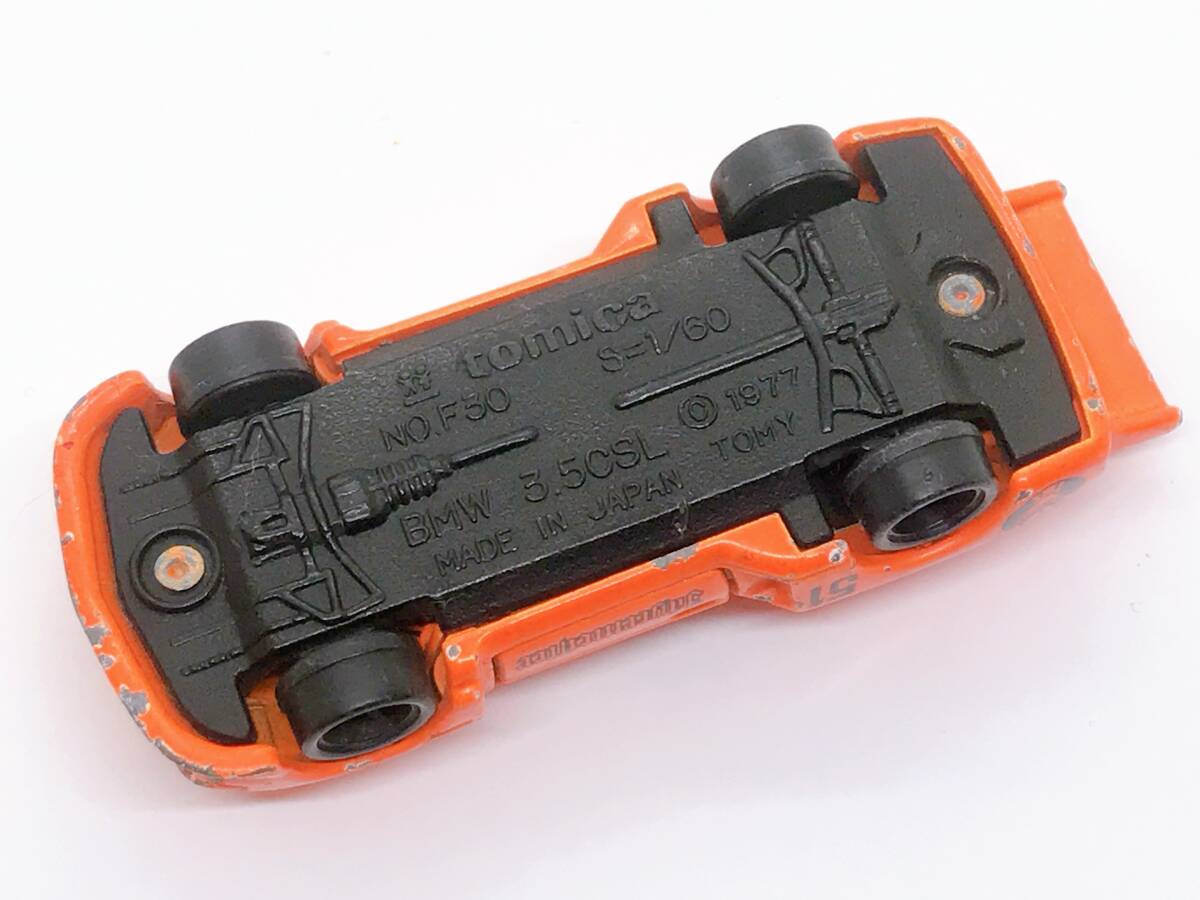 te1* Tomica сделано в Японии миникар 1/60 BMW 3.5CSL JAGERMEISTER orange F30 1977