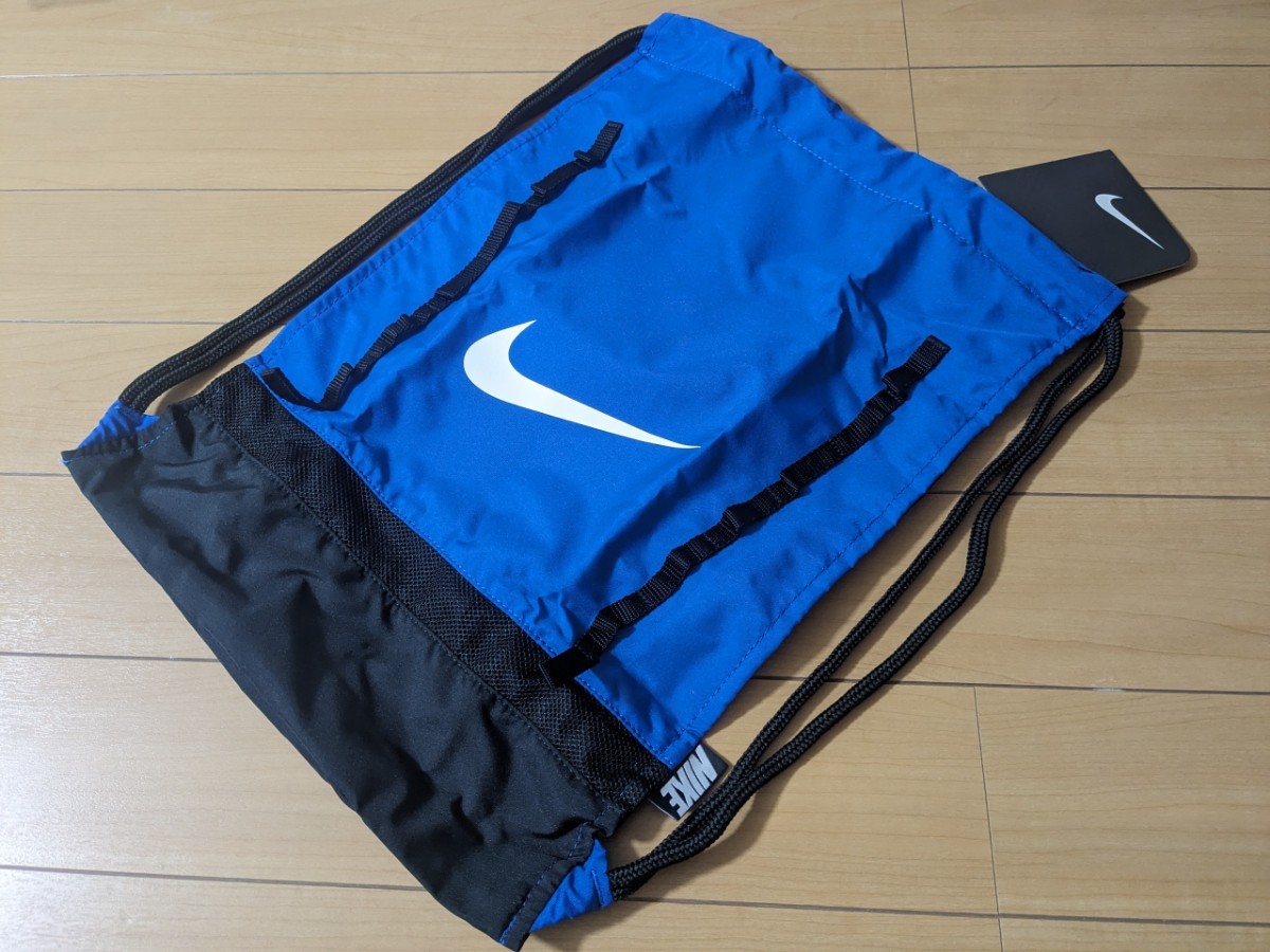 ☆新品タグ付き☆ ナイキ NIKE ナップサック ジムサック 青 黒_画像1