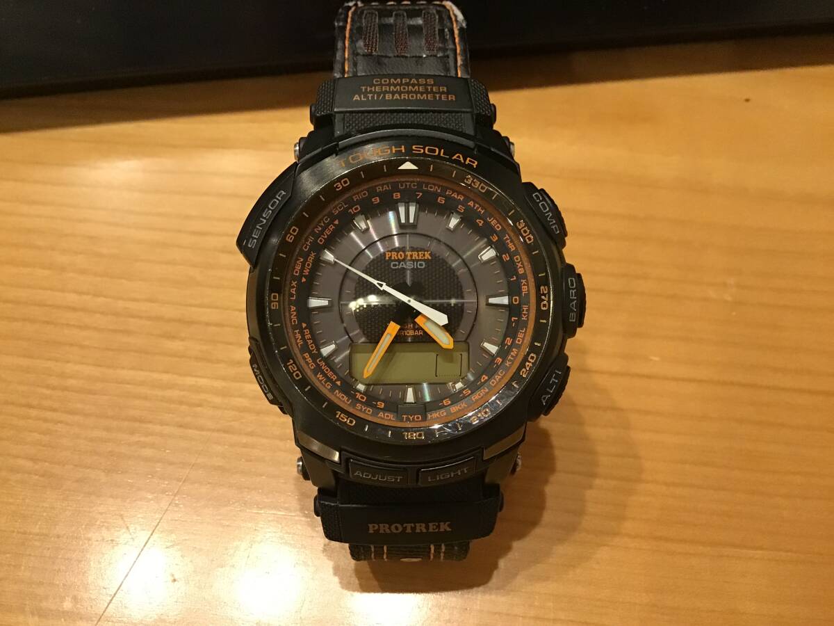 1円 不動 CASIO PRO TREK PRW-5100G プロトレック_画像1