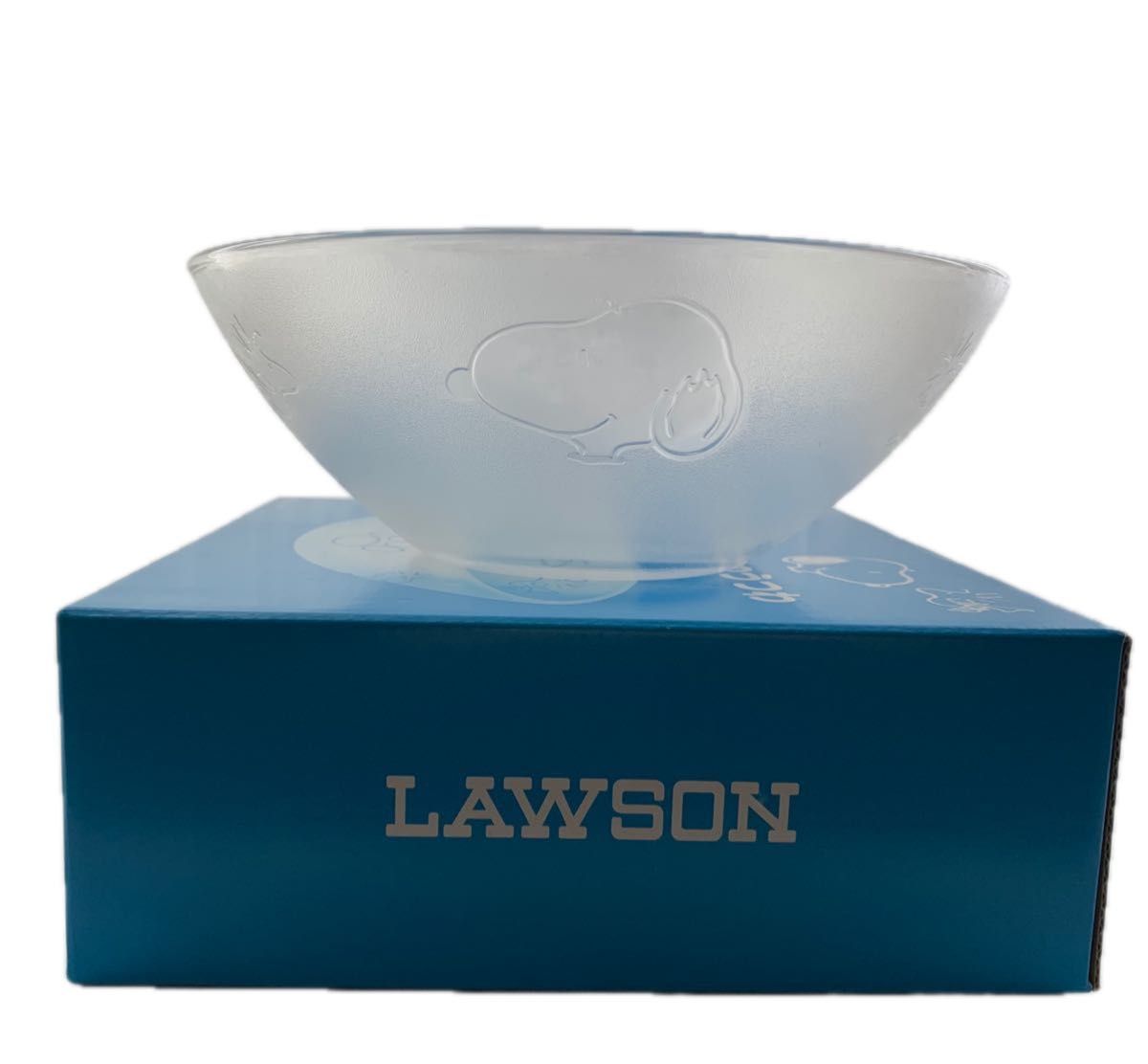 ローソン LAWSON スヌーピー　SNOOPY ガラス　うつわ日本製　ソーダガラス　新品　未使用　非売品　景品　食器　皿