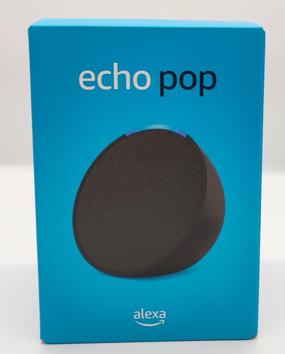 【新品未開封】Amazon アマゾン echo pop エコーポップコンパクトスマートスピーカー チャコール_画像3