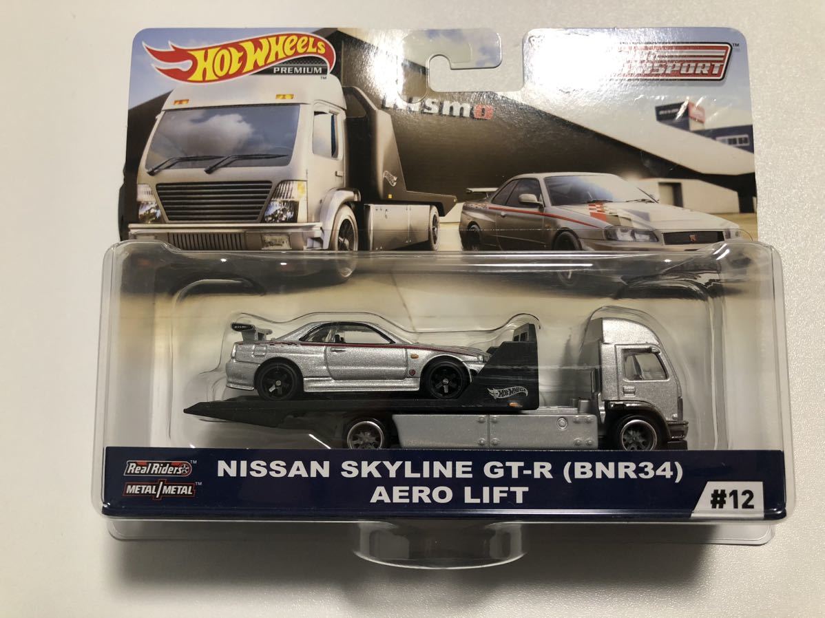 Hot Wheels NISSAN SKYLINE GT-R BNR34 AERO LIFT Transport ホットウィール 日産 ニスモ スカイライン トランスポート _画像1