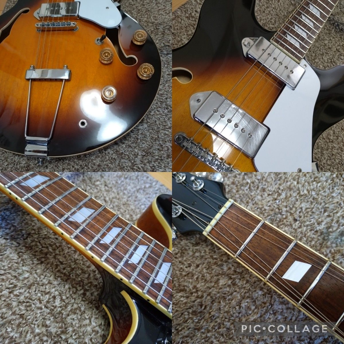 samick カジノタイプ セミアコフルアコギター