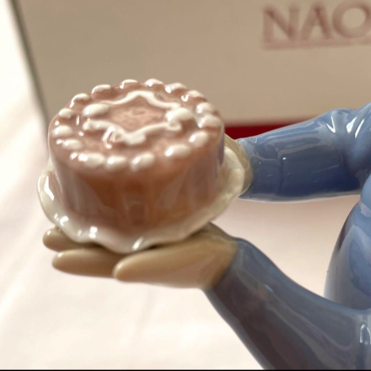 【美品】NAO 陶器人形　仔犬の誕生日　ポーセリン　リヤドロ
