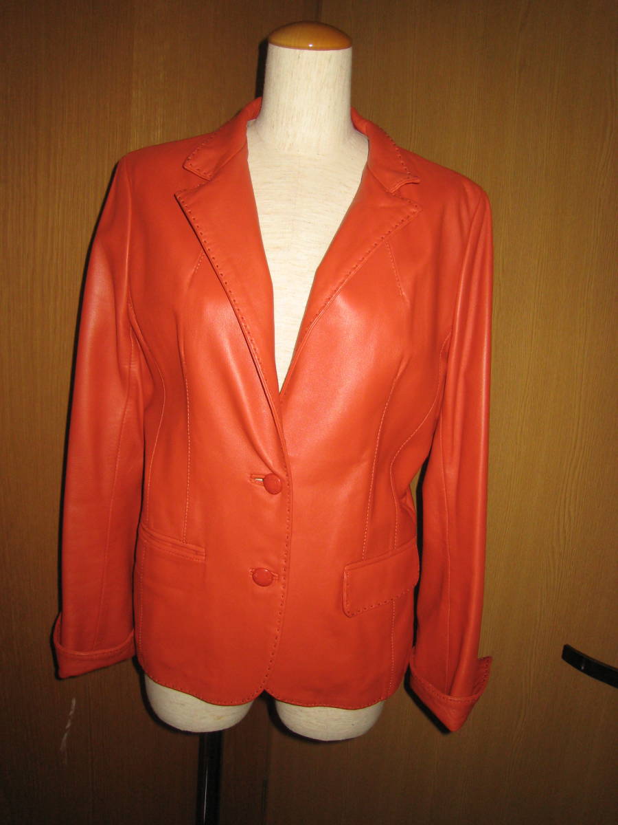 バルマン　大きいサイズ　羊革　襟　袖口2Way　素敵なジャケット　１１　美品