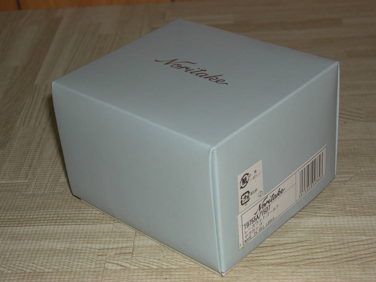 新品未使用 Noritake ノリタケ レースウッドゴールド マグカップ金彩 コーヒーカップ マグ カップ 箱付 T9755A/1507の画像7