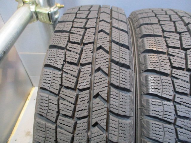 管理番号R178 スタッドレス 中古タイヤ 155/65R14 バリ溝 冬4本！DUNLOP WM02 法人宛/営業所止め送料無料 N-BOX タント スペーシア_画像2