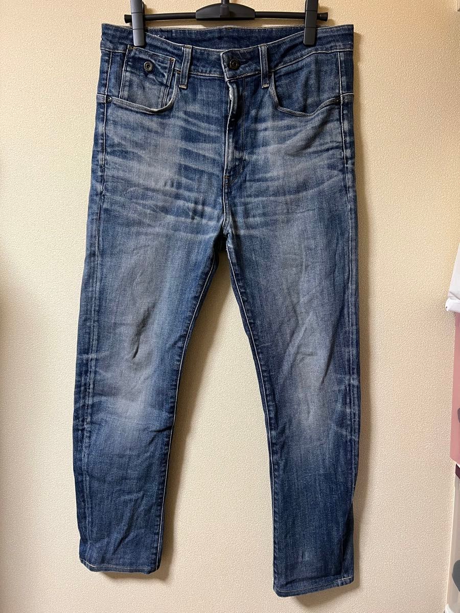 【中古品】【古着】G-STAR RAW メンズ3DデニムパンツW32