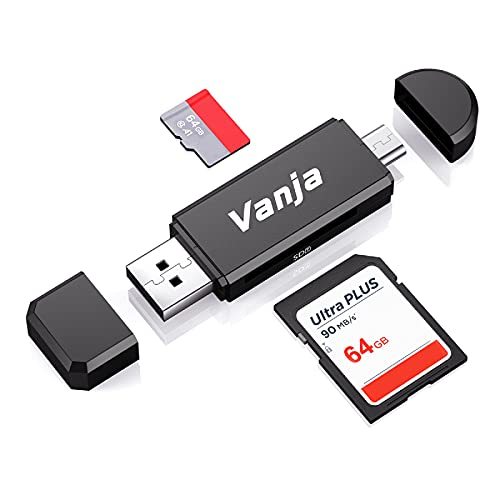 【訳有未使用】Vanja SD カードリーダー マイクロ sd アダプター OTG 対応 1台2役 USB2.…_C_757の画像1