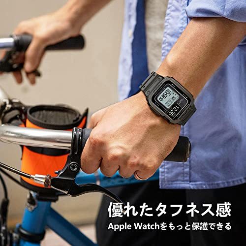 【訳有未使用】ブラック_45mm 【2022改良モデル】 コンパチブル Apple Watch バンド 45m…_C_973_画像6