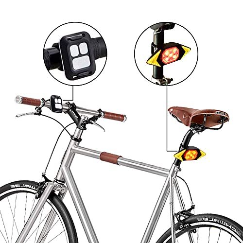 【訳有未使用】Ewolee 自転車 テールライト LED バイク ウインカー ライト ワイヤレス式 防水USB…_C_1043_画像2