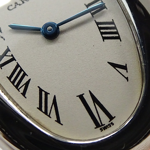 カルティエ Cartier 時計 レディース ブランド ベニュワール クオーツ QZ 750WG レザー W1516856 ホワイトゴールド 磨き済みの画像7