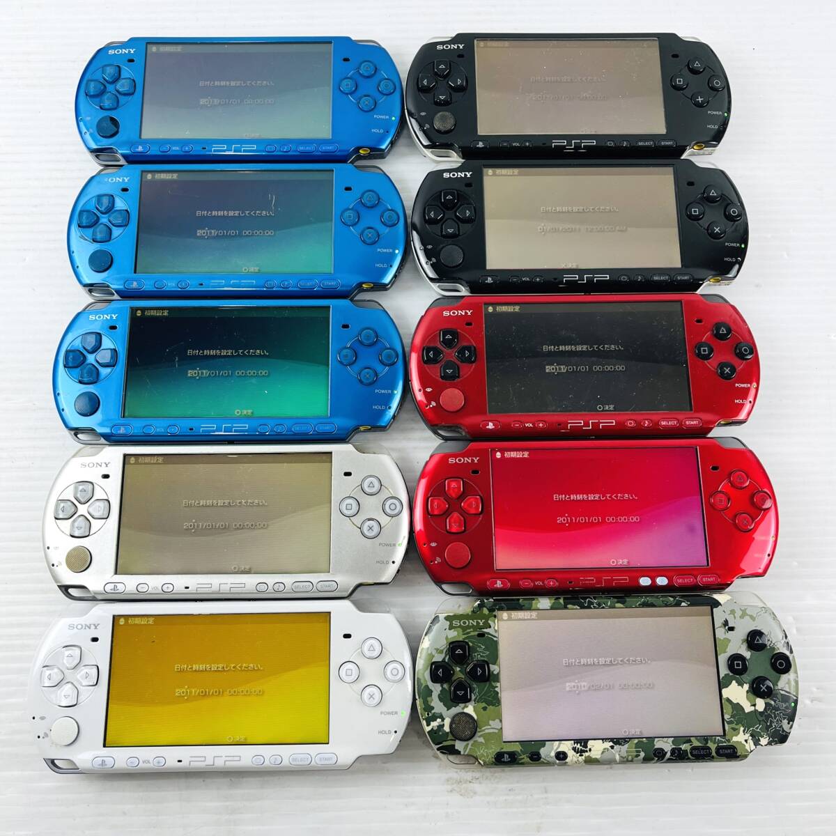 トップ PSP-3000 3000番 本体 PSP 20【通電OK／10台セット】SONY